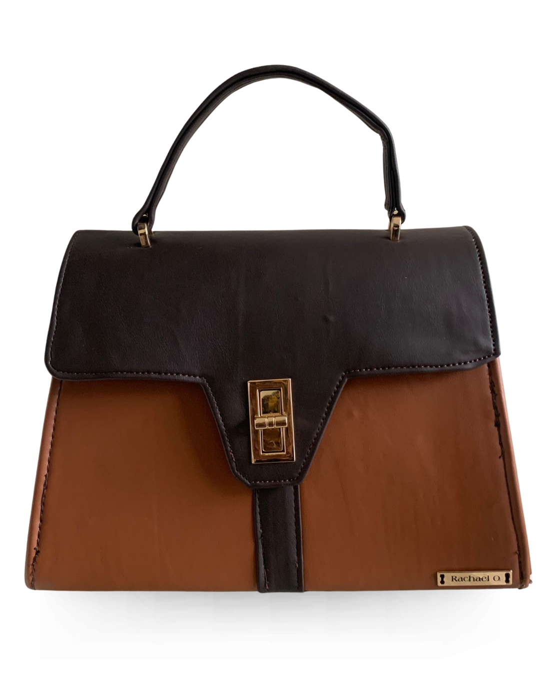 The Verona Top Handle Leather Bag (Brown Bag)