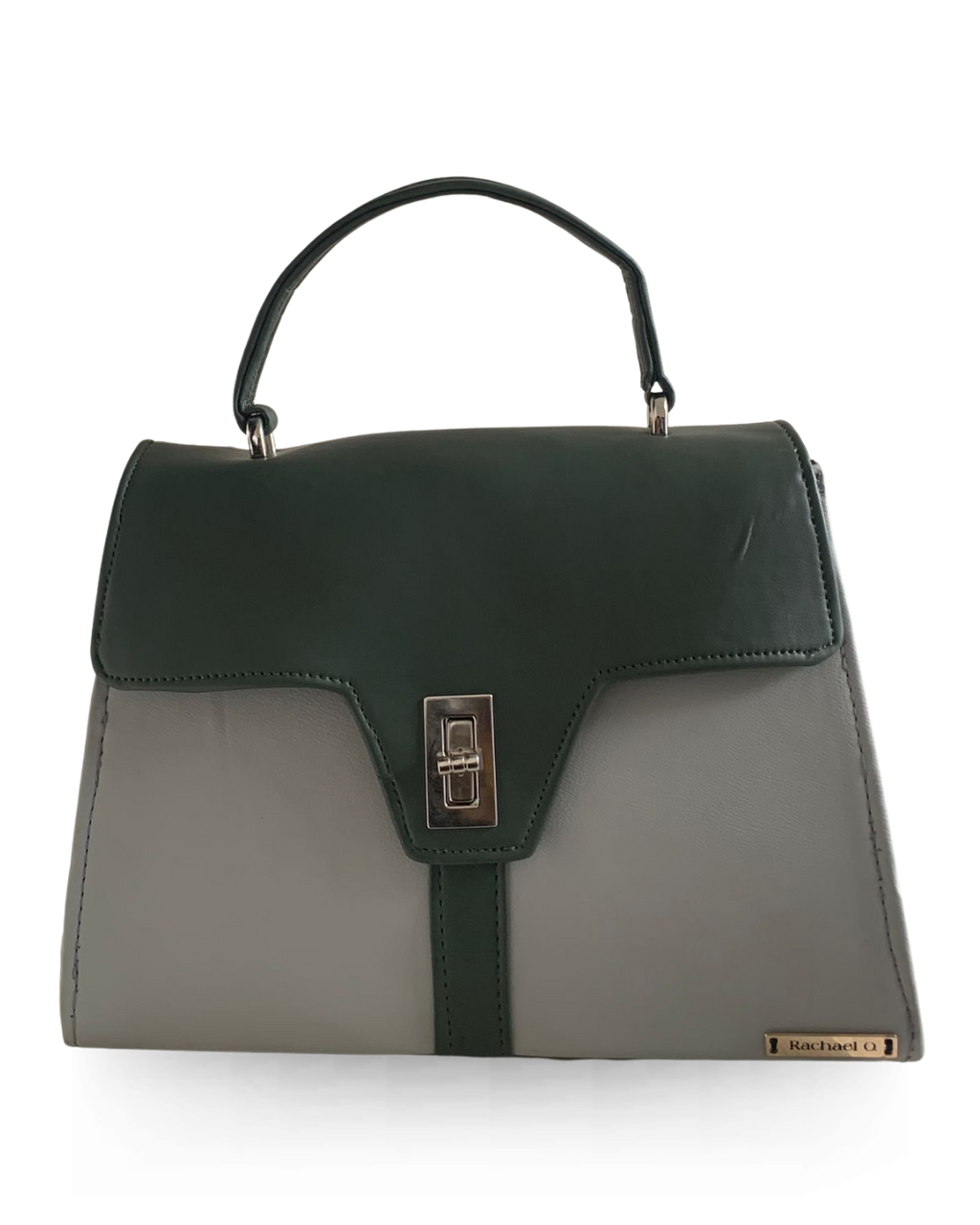 The Verona Top Handle Leather Bag (Green Bag)
