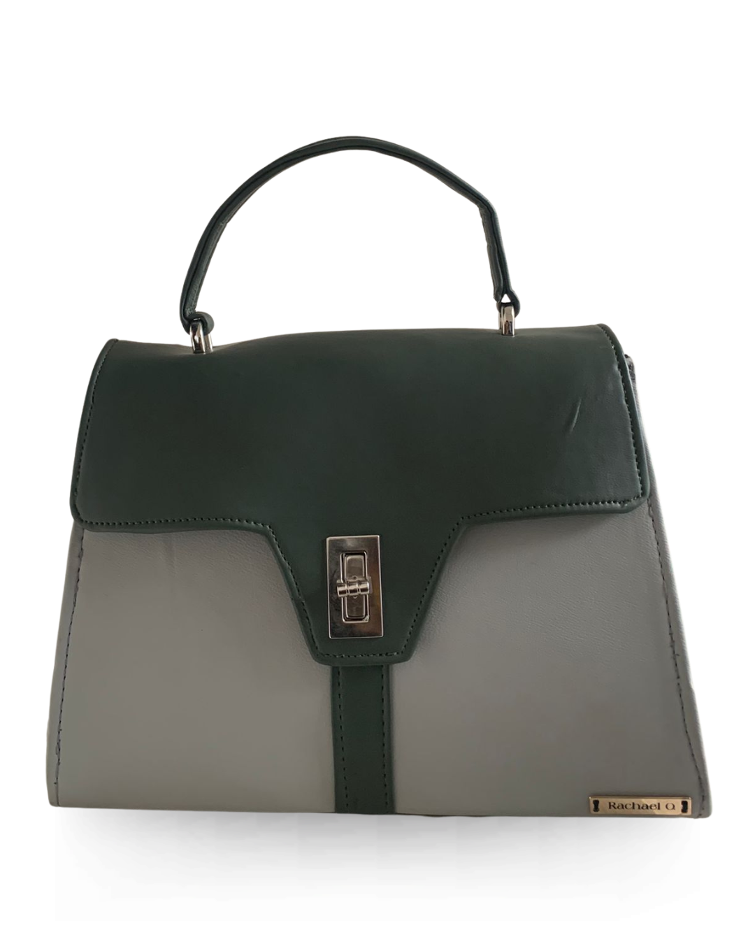 The Verona Top Handle Leather Bag (Green Bag)