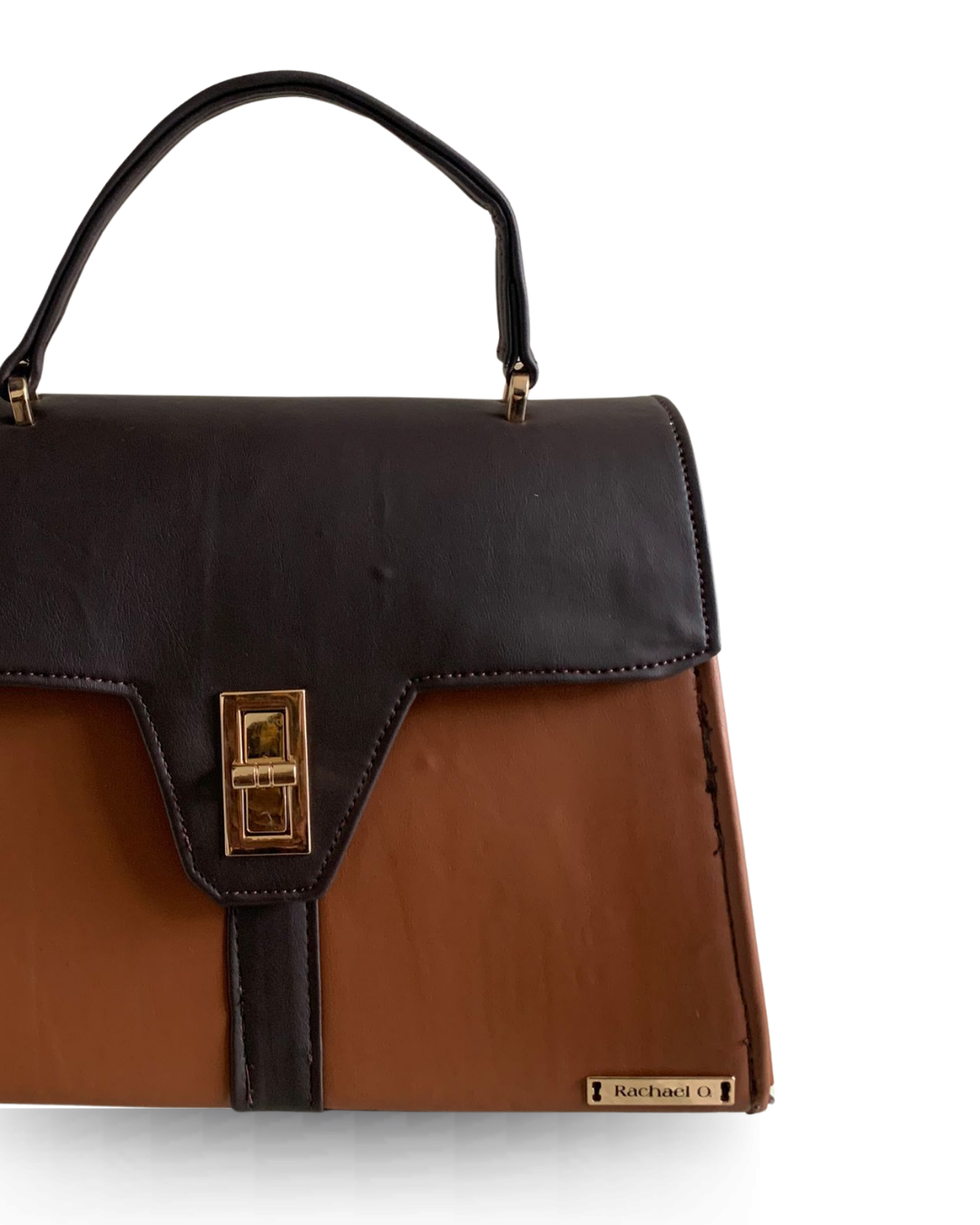 The Verona Top Handle Leather Bag (Brown Bag)