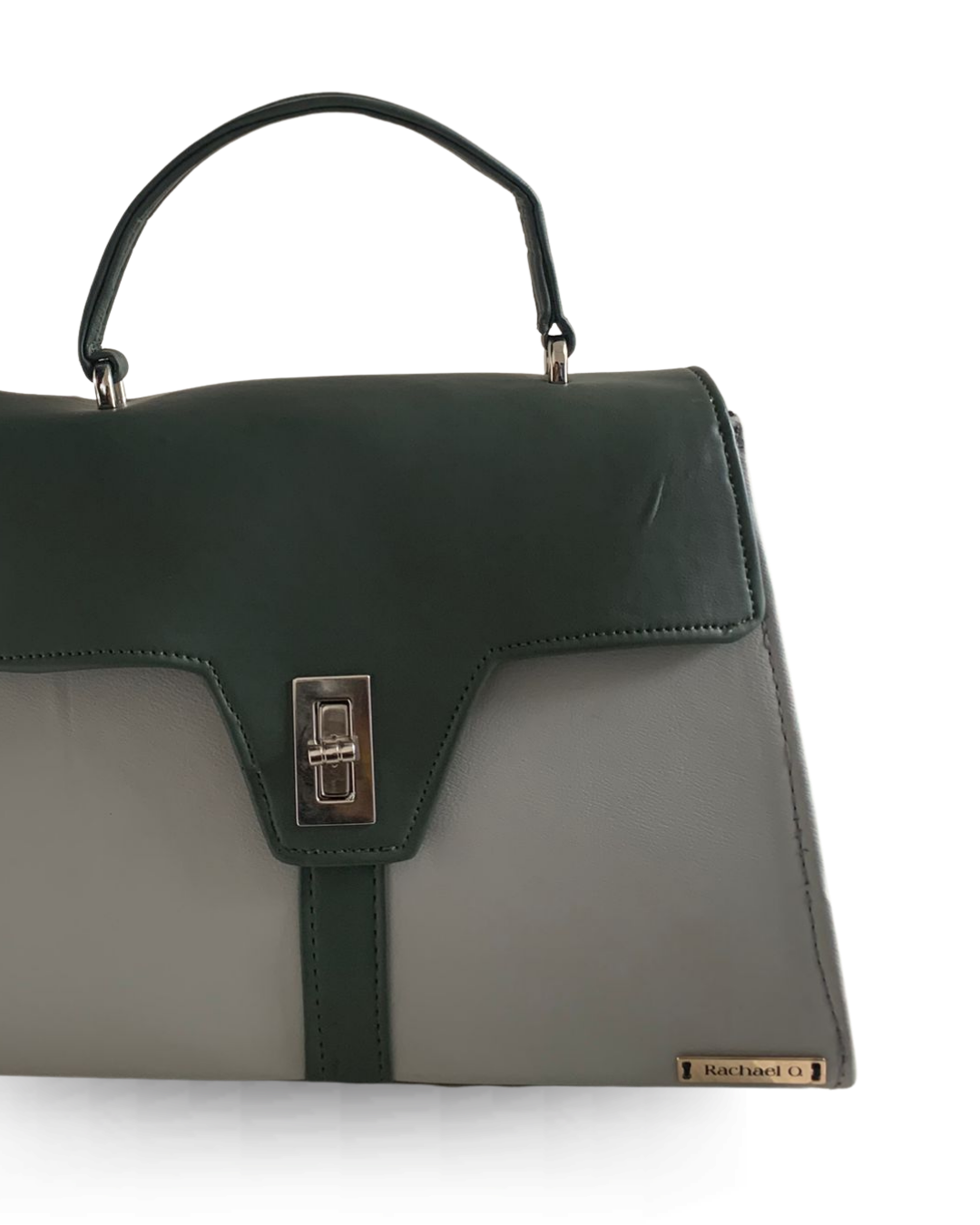 The Verona Top Handle Leather Bag (Green Bag)