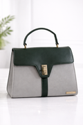 The Verona Top Handle Leather Bag (Green Bag)